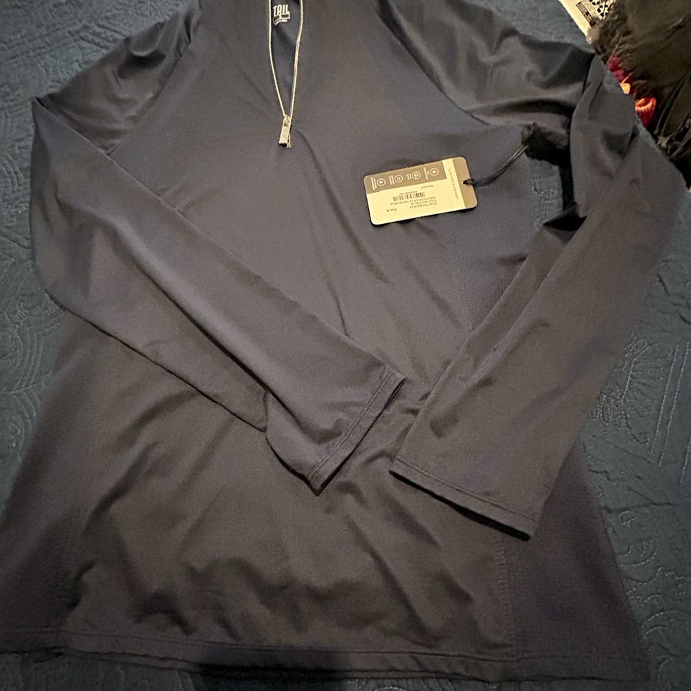 NWT Tail Imelda 3/4 Zip Top-in Small Navy Blue